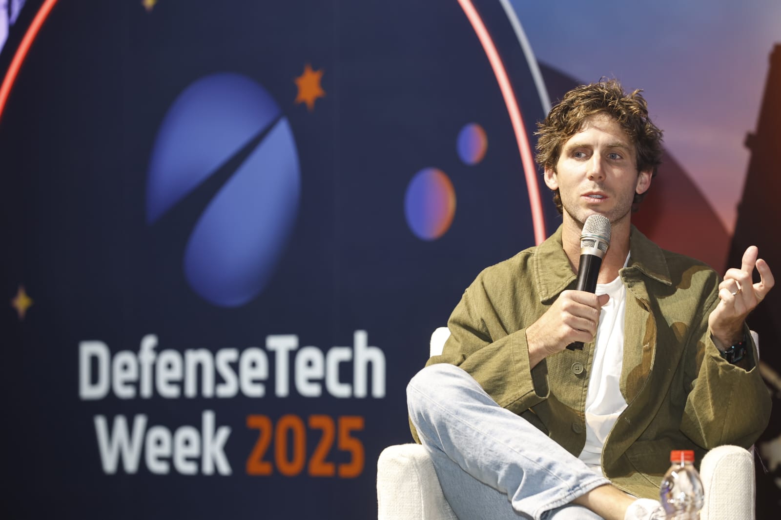 שון מגייור, סקויה קפיטל בכנס DEFENCE TECH ישראל, דצמבר 2025. צילום: חן גלילי