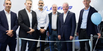 חנוכת שיתוף הפעולה בין בואינג לאוניברסיטת בן גוריון. צילום: דני מכליס, אוניברסיטת בן גוריון