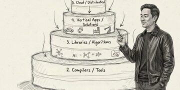 “עוגת חמש השכבות” של הואנג: בינה מלאכותית היא תשתית, לא גימיק – והיא מייצרת גל תעסוקה חדש