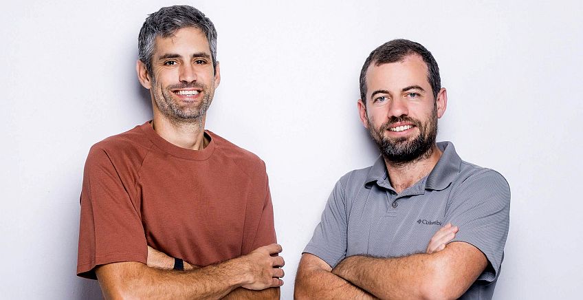 בתמונה למעלה (מימין לשמאל): אדוארד קיציס ותומר טימור, NIV-AI. צילום: ניר סלקמן