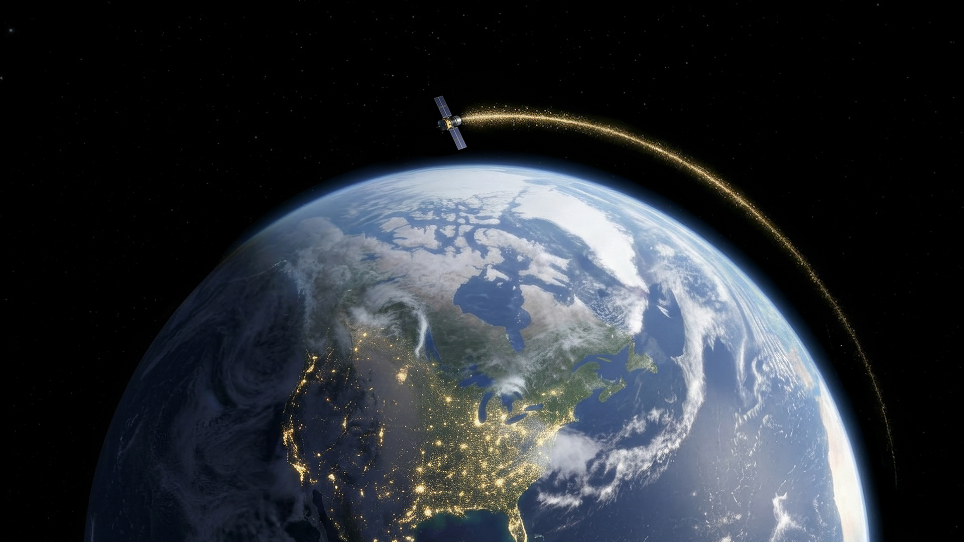 בינה מלאכותית בחלל. איור של אנבידיה לכנס GTC26.