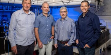 מייסדי Q-Factor. הסטארטאפ הישראלי מבקש לפתח ארכיטקטורה חדשה למחשוב קוונטי מבוסס אטומים ניטרליים. קרדיט: אייל טואג.