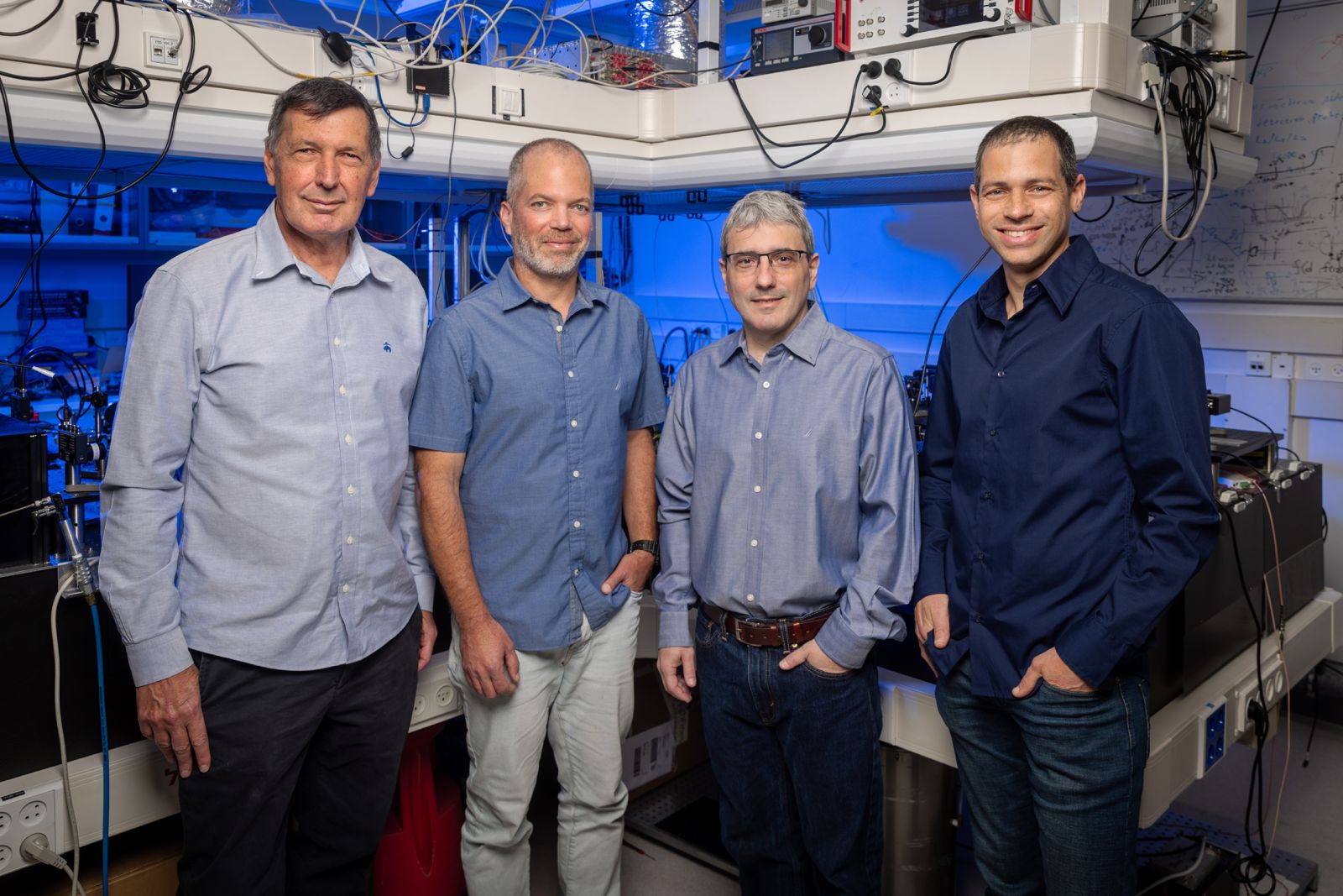 מייסדי Q-Factor. הסטארטאפ הישראלי מבקש לפתח ארכיטקטורה חדשה למחשוב קוונטי מבוסס אטומים ניטרליים. קרדיט: אייל טואג.