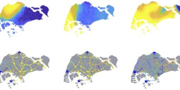 איור הממחיש כיצד  כלי רכב חשמליים יכולים לסייע באיזון רשת החשמל העירונית כאשר ייצור החשמל הסולארי משתנה בזמן סופות רעמים חולפות. קרדיט: Urban Systems Engineering Lab.