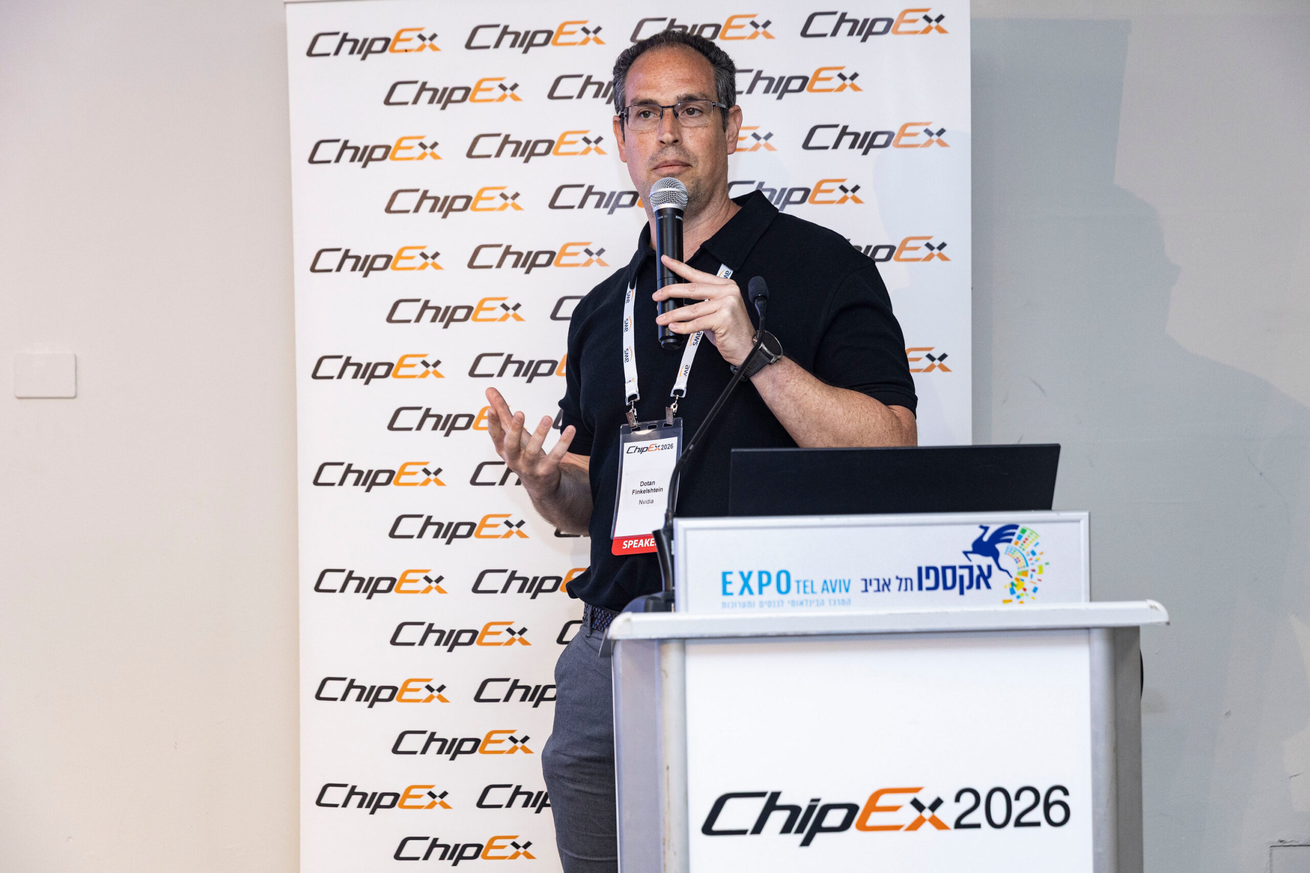 דותן פינקלשטיין, אנבידיה בכנס ChipEx2026. צילום: ערן לם