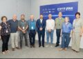 נציגי הגופים והחברות השותפים בתוכנית „אופק דרום” באירוע הרחבת התוכנית בקריית גת. צילום: אלה מאירוביץ