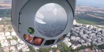 מטע״ד SPECTRO רב־ספקטרלי של אלביט מערכות, המשלב חיישני MWIR, אור נראה ו־SWIR לצד יכולות לייזר וניתוח מבוסס AI. קרדיט: אלביט מערכות.